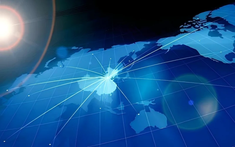 Global network Earth maps