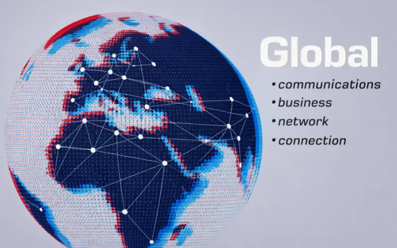 global communication business network connection