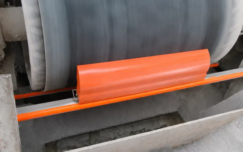 orange Conveyor belt scraper